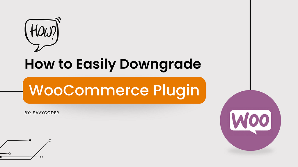 how to downgrade woocommerce plugin