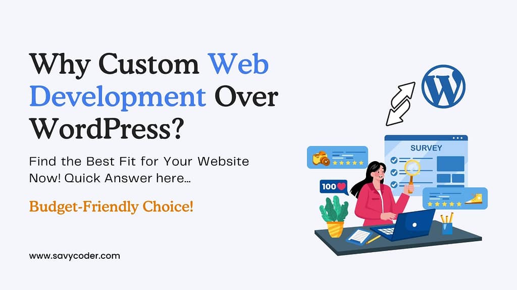 custom web development over wordpress