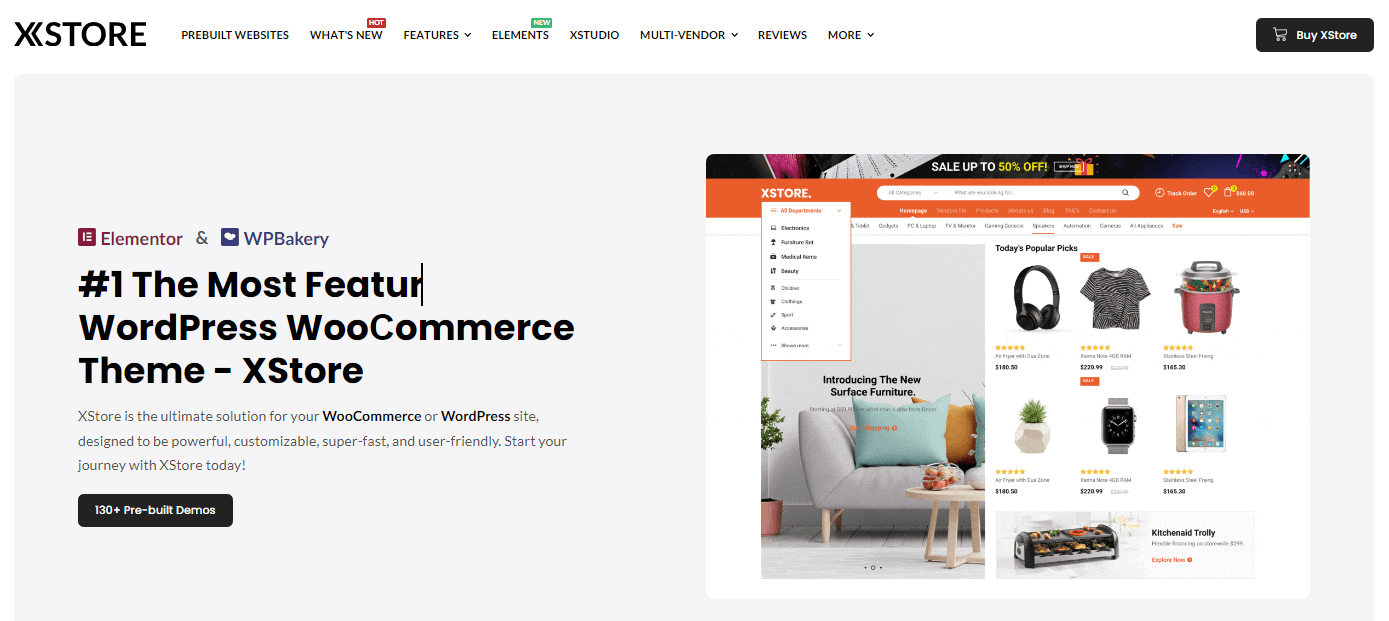 x-store eCommerce WordPress theme