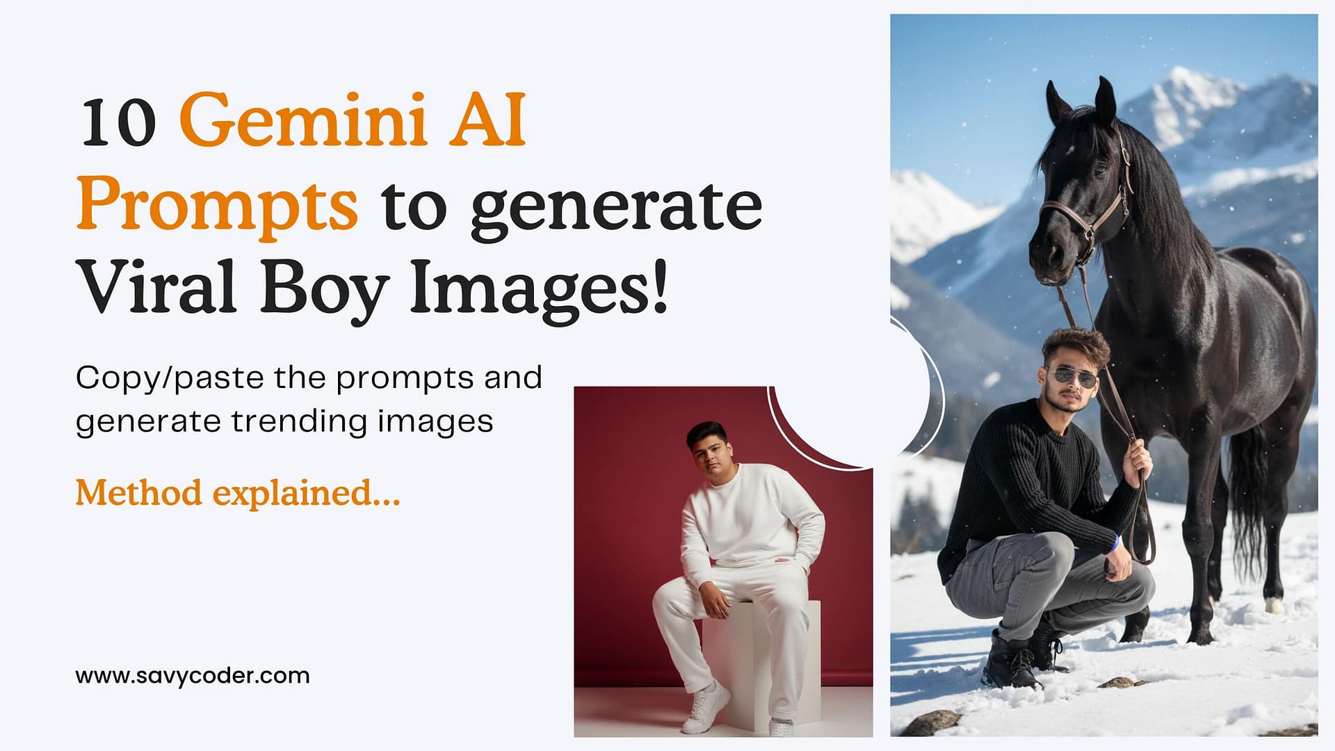 gemini ai prompts to generate boy images