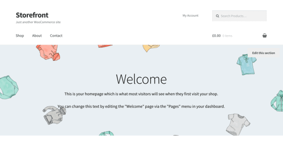 storefront woocommerce theme