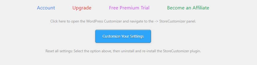customize return to shop button settings